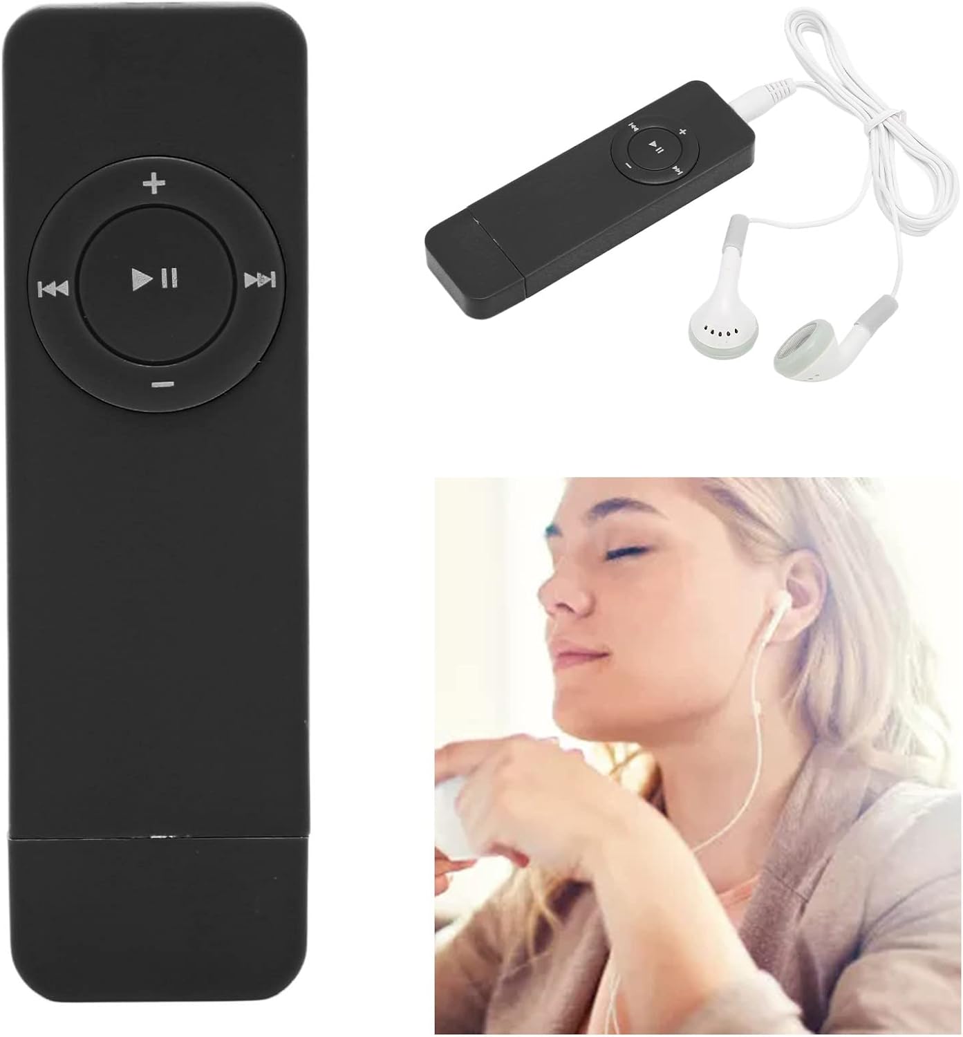 Denash MP3 64GB Compact and Portable Lossless Sound Player, Long Battery Life and Memory Card Support, for Students