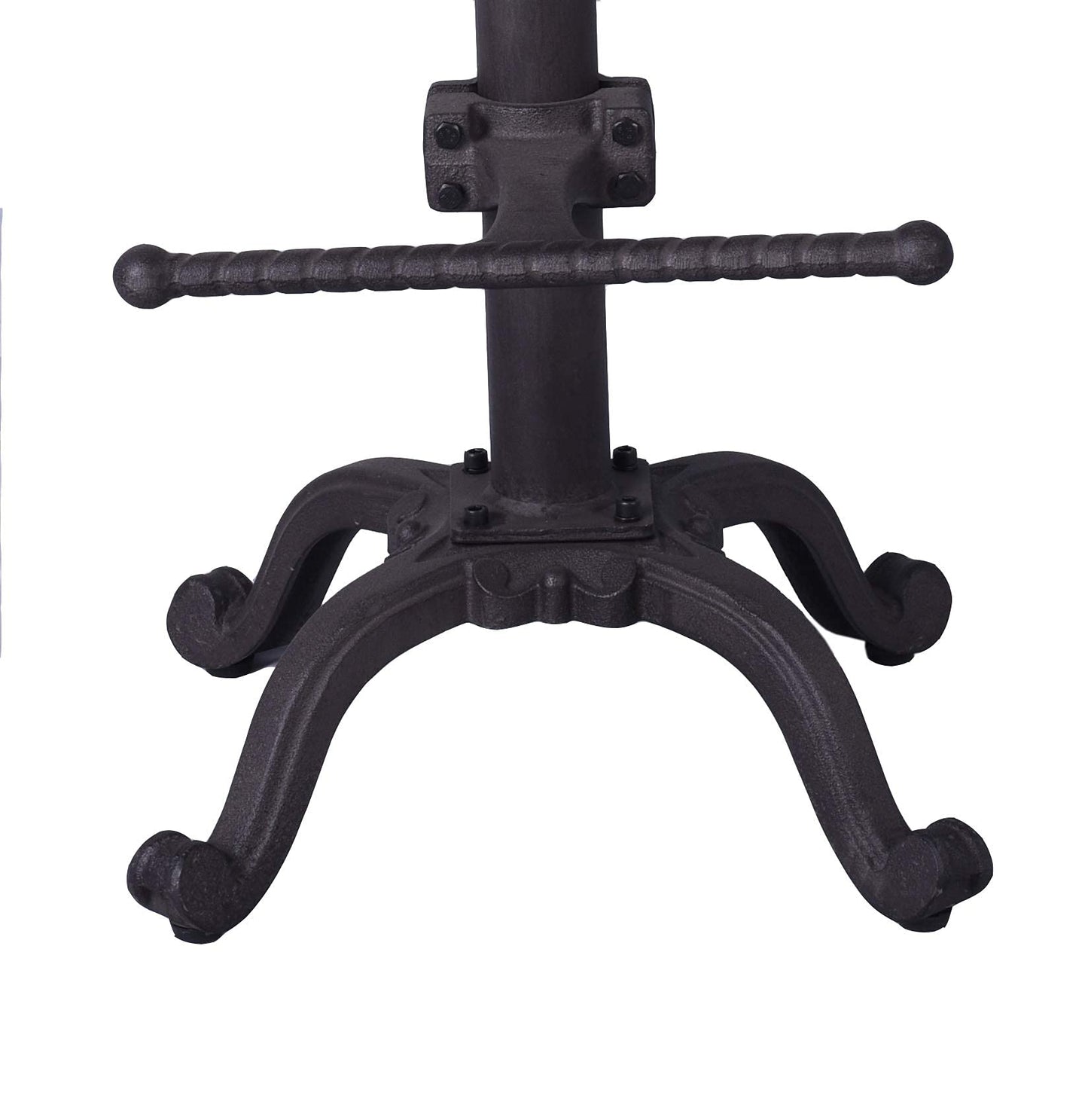 Diwhy Industrial Design Metal Adjustable Height Backrest Chair Vintage Tractor Saddle Bar Stool Rust