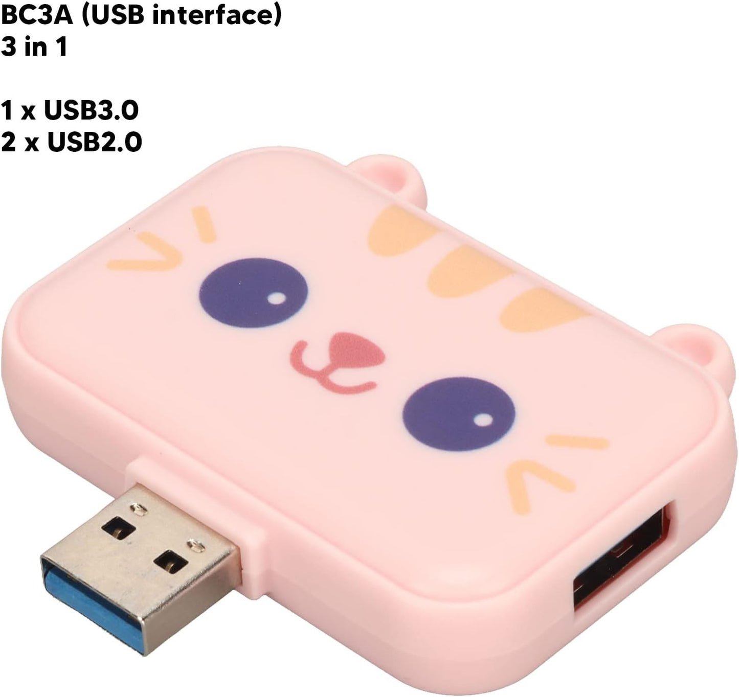 Sanpyl 3 1 USB3.0 USB2.0X 2 5Gbps in Cute USB Hub, USB A to and Adapter, Multiport USB Docking Station, USB Data