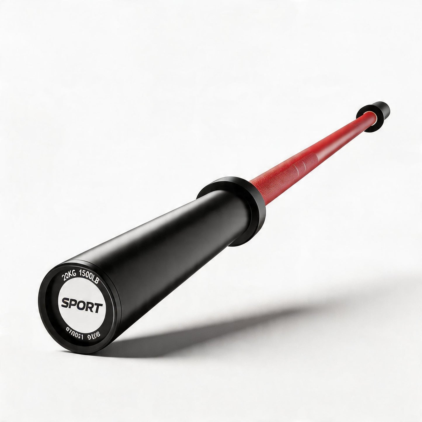 7ft Olympic Barbell 45 LB, Medium-Carbon Steel Weight Lifting Bar, 1500LB Capacity, 28mm Grip, 8 Needle Bearings, Fits 2" Plates for Powerlifting, Deadlift, Bench Press & Home Gym