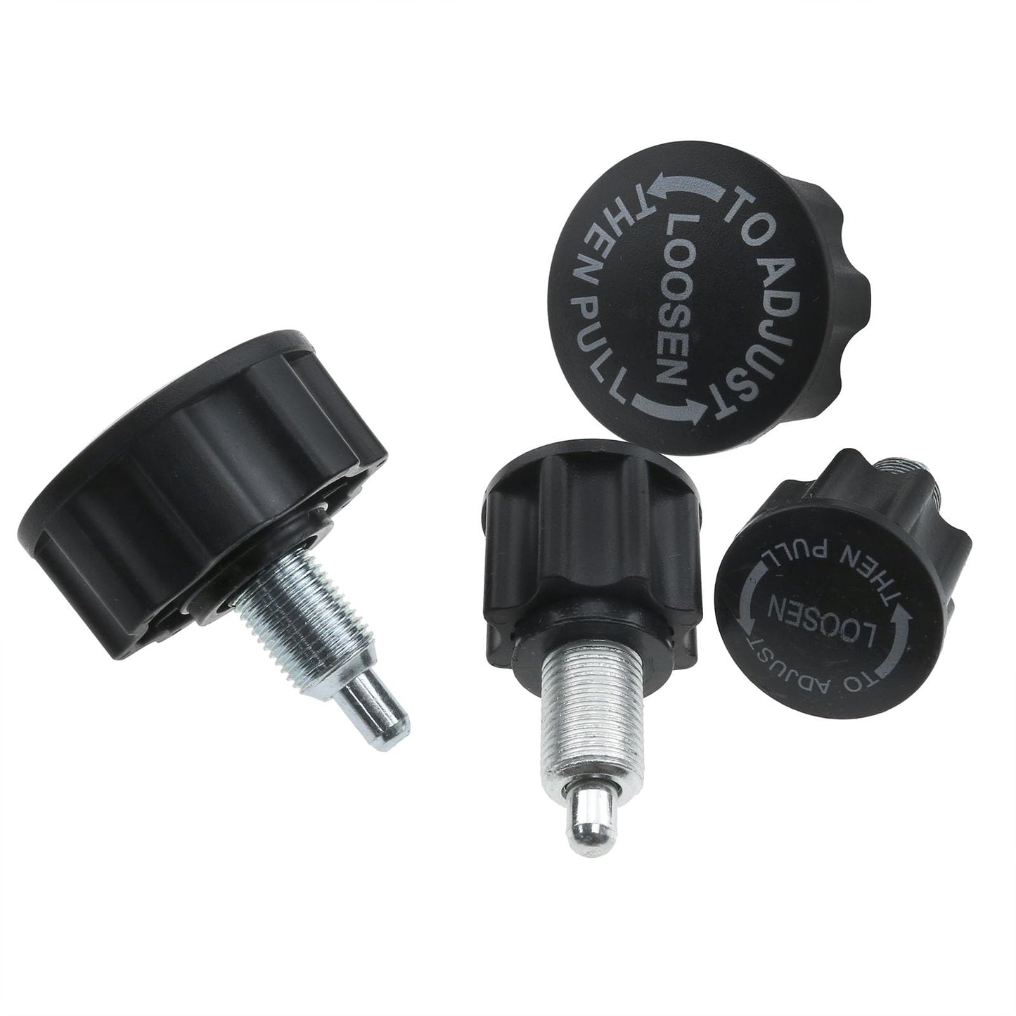 sunnates 4PCS General M16 Pop Pull Pin Knob Pop Pull-up Spring Adjustment Knob Exercise Bike Replacement Spring Knob Fitness Equipment Pop Screw Height Adjust Locking Knob