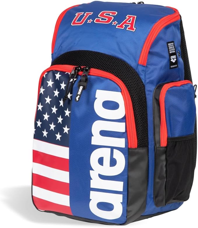 Arena Spiky III Backpack 35 Unisex Travel Gym Rucksack for Men and Women, Training Gear Equipment Bag for Swimmers, 35 Liters