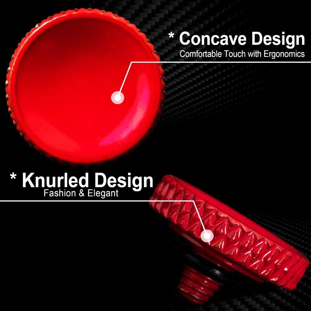 (2 Pack/Red) Camera Shutter Button Upscale and Delicate Soft Shutter Release Button