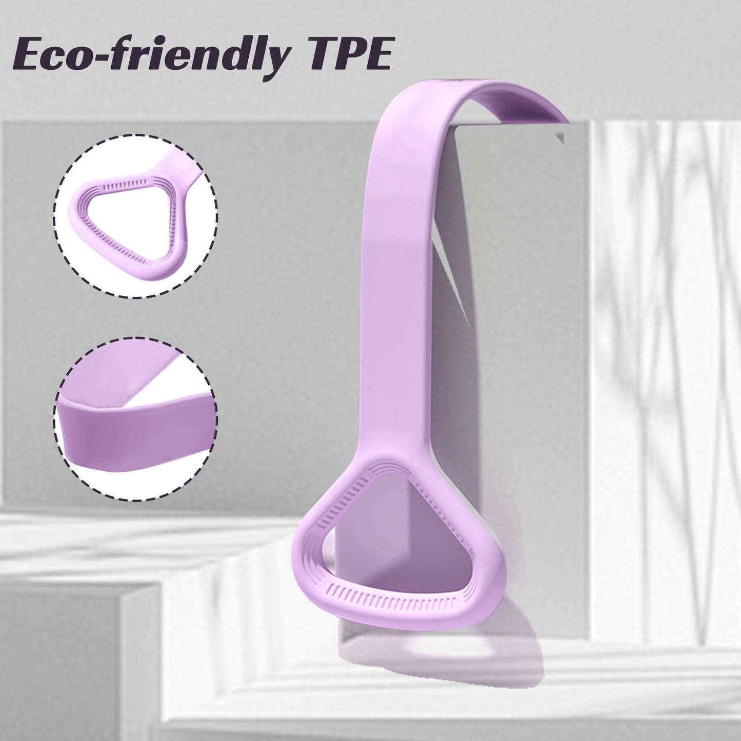 Resistance Band, Figure 8 Fitness Resistance Bands for Exercise Bands, Workout Bands Resistance for Women with Handles, Stretch Bands for Physical Therapy, Yoga, Pilates-Purple
