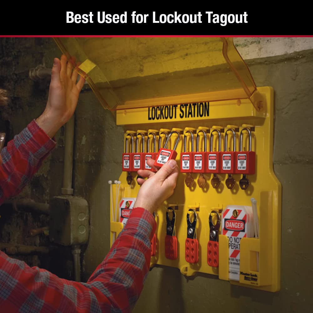 Master Lock 1483BP410 Lockout Tagout Padlock Station