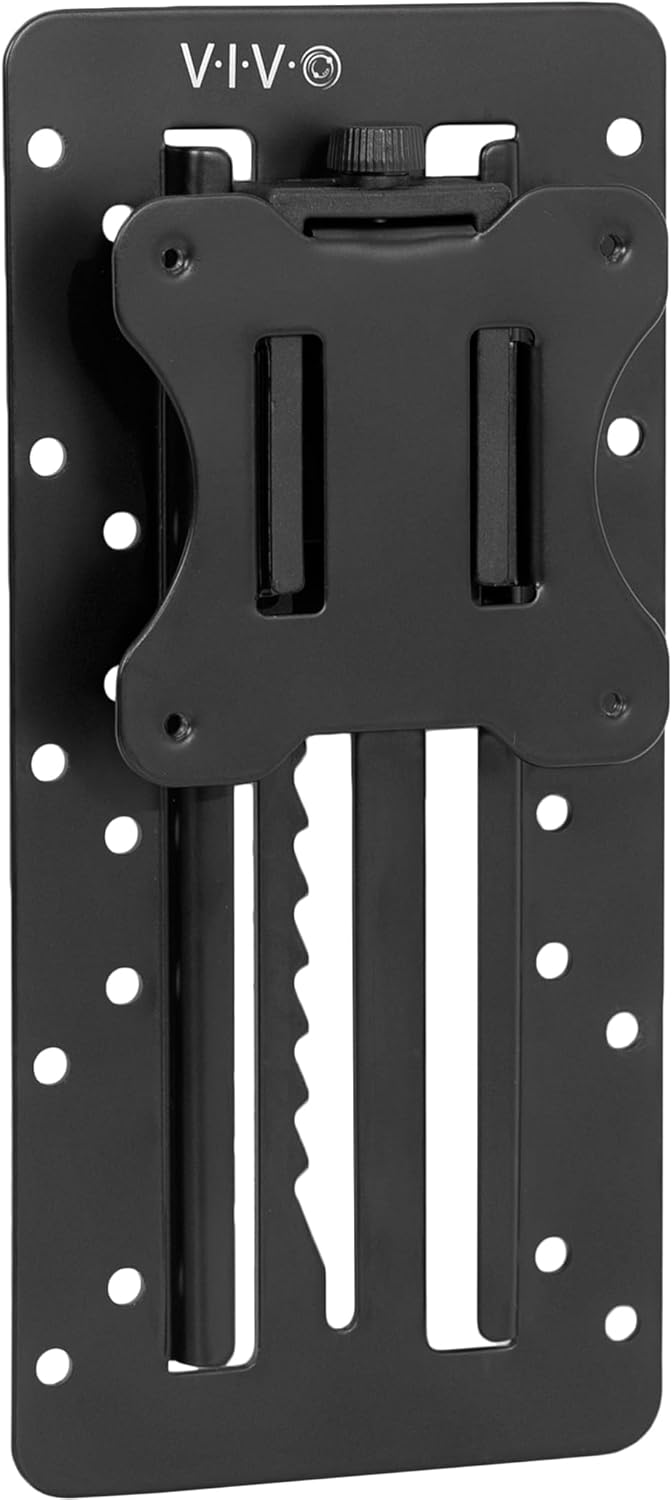 VIVO 27 Inches Height Adjustable VESA Adapter Stand for Individual Monitors up to Black