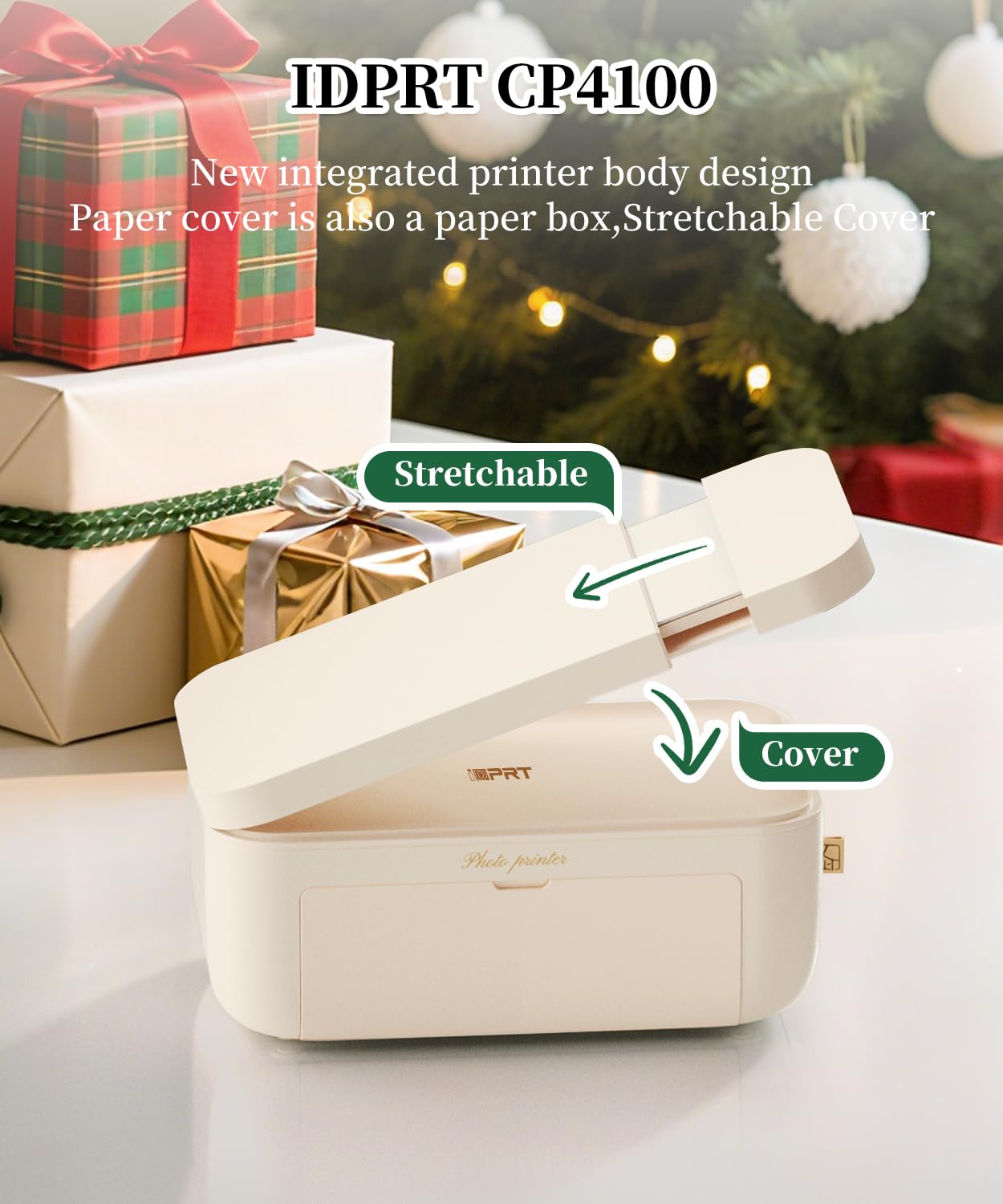 iDPRT 4x6 Photo Printer with 108 Sheets & 2 Ribbons,Instant Picture Printer - Dye Sublimation, Portable Color Photo Printers for iPhone, Android, WI-Fi Connnecting, Home Use