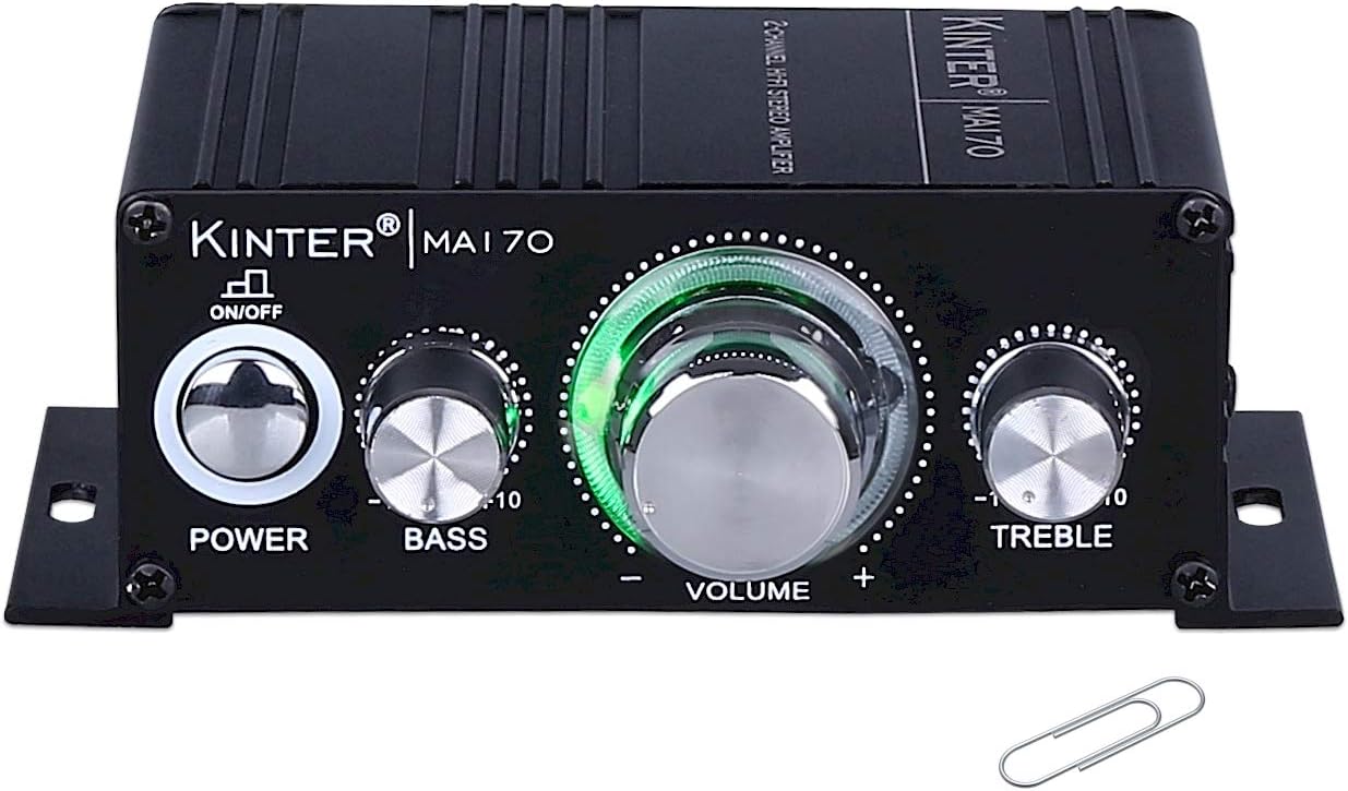 MA170 12V 2 Mp3 Kinter Channel Mini Digital Audio Power Amplifier for Car or Without Power Supply