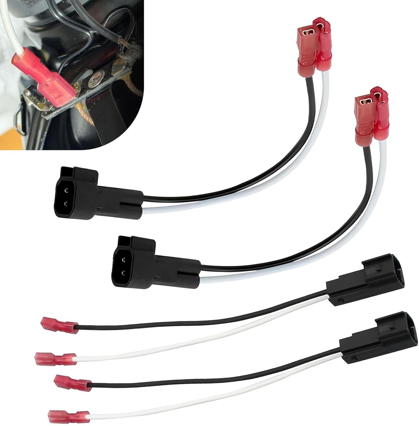 CouTunp 4PCS 72-5600 F150 F250 Speaker Harness, Car Door Speaker Adapter Connector Plug, Speaker Wiring Harness Adapter