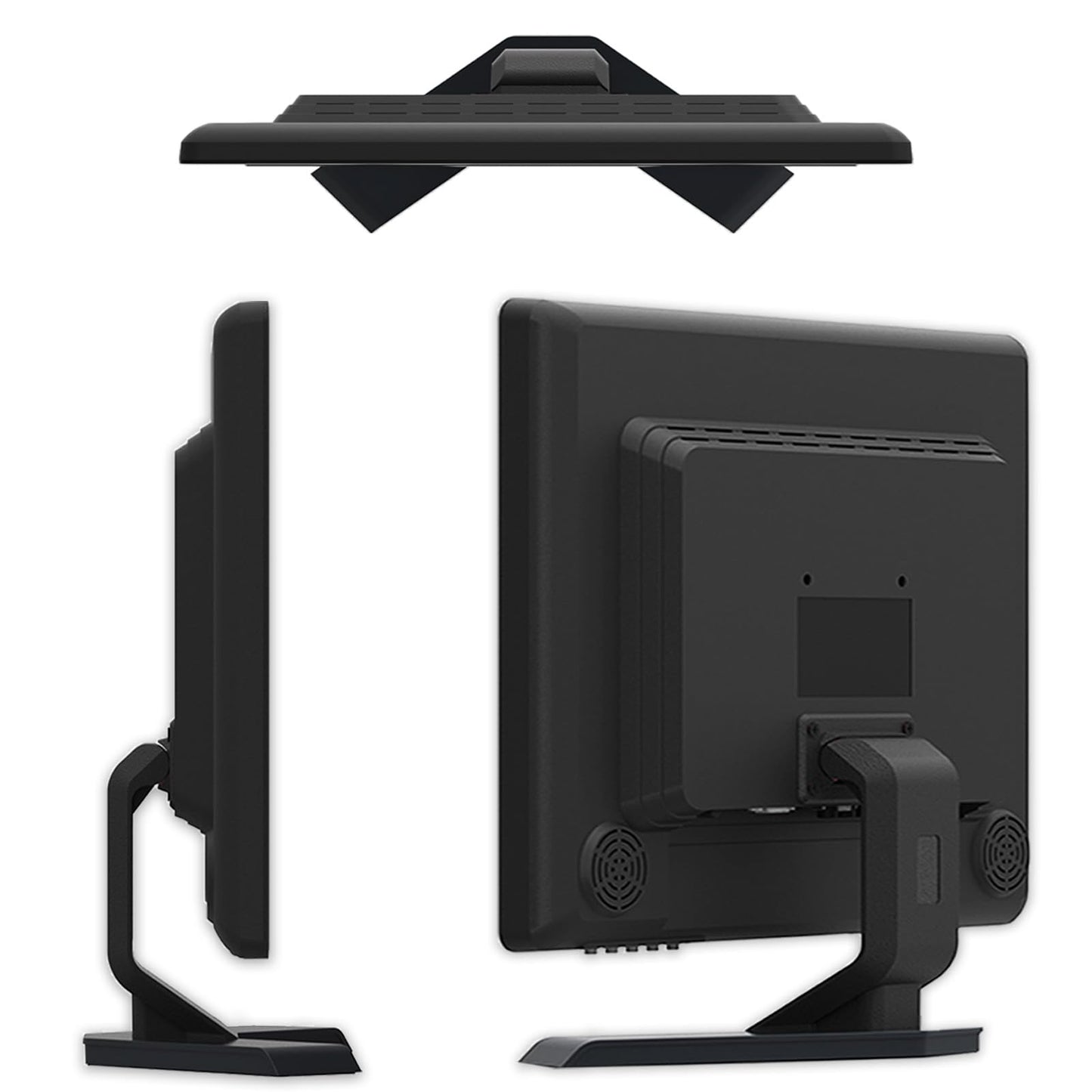 JaiHo 17-Inch 4:3 Security Monitor, 1280x1024 No Image Stretching CCTV Screen with Metal Housing, BNC HDMI VGA AV USB Input, Industrial Display with Built-in Speakers Remote Control & VESA Mount