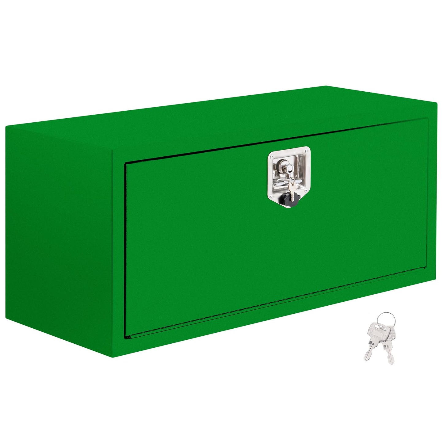 MOVECOM Steel Heavy Duty Truck Bed Tool Box with t-Handle Lock, Door with Double Sided Hydraulics Rods for Trailer Truck Pick Ups-Waterproof (24X14X16 Inch),Green
