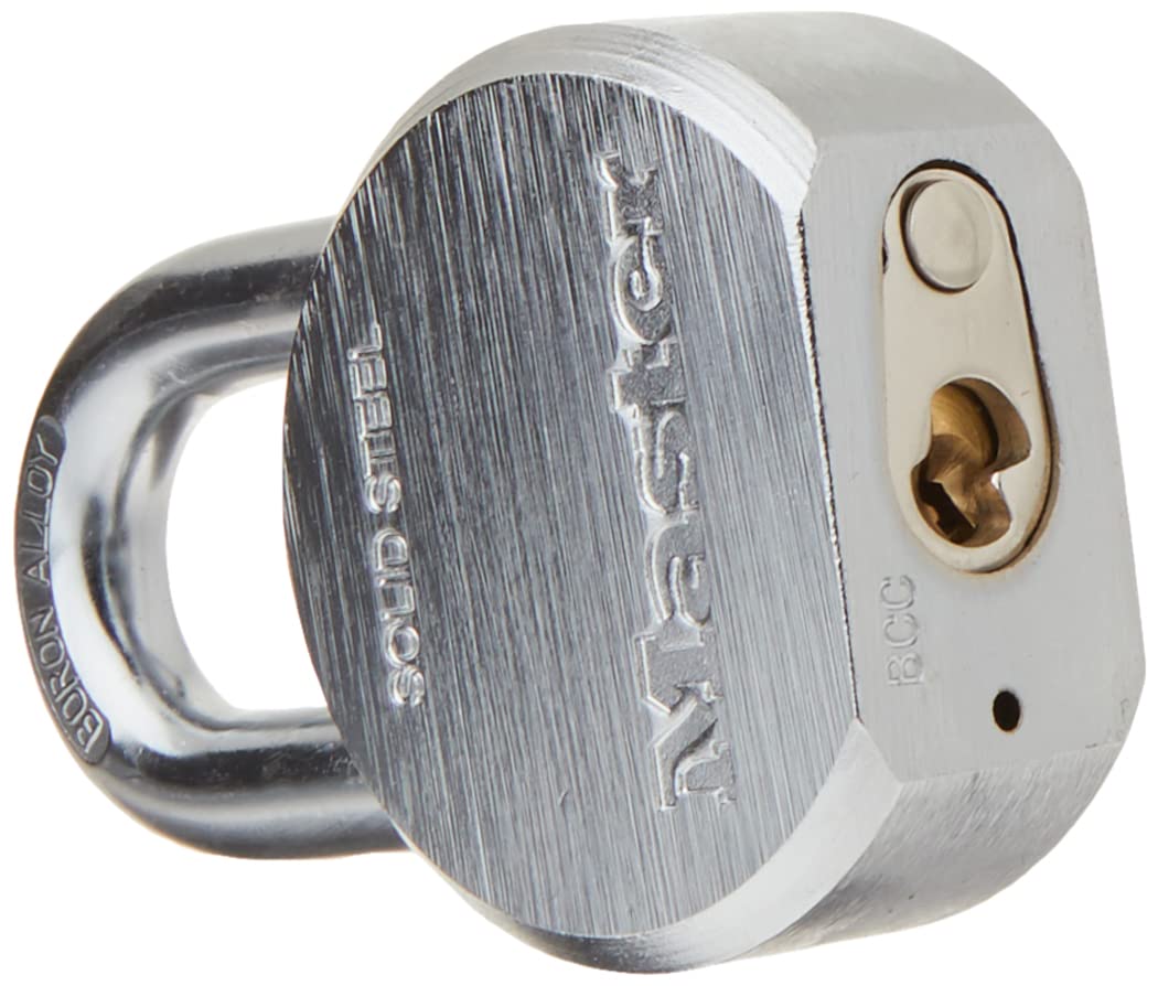 Master Lock Padlock, Solid Steel Lock, 2-1/2 in. Wide, 930DPF