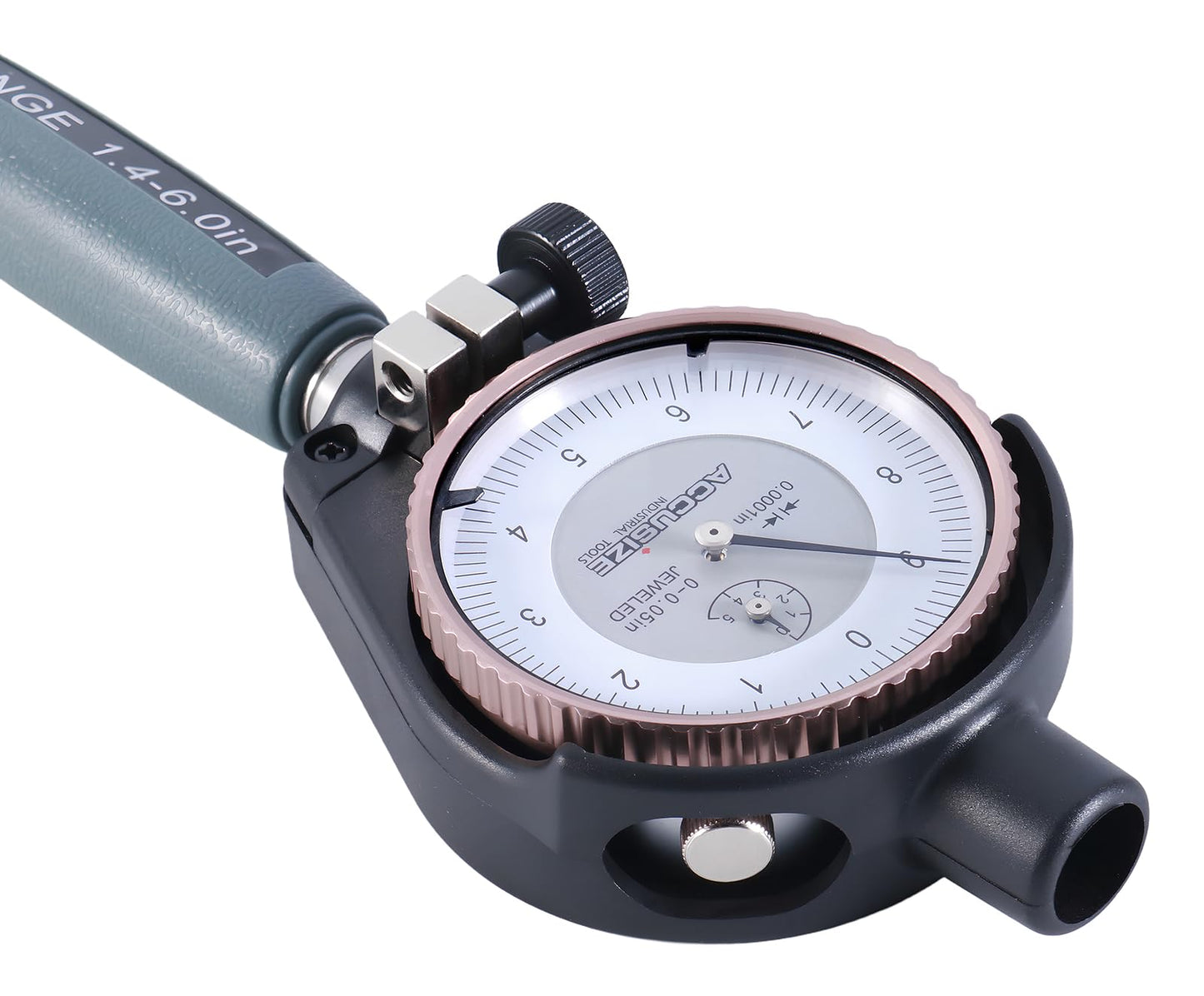 Accusize Industrial Tools Dial Bore Gauge Set, 1.4-6 inch Measuring Range, 0.0001'' Graduation Interval, EE20-2416