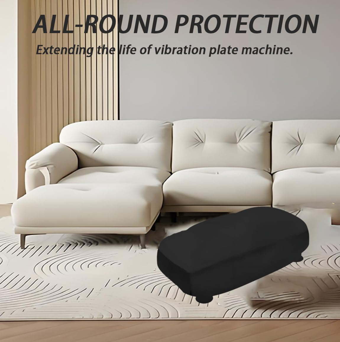 Vibration Plate Cover,Stretchy Dust Guard Sleeve for Vibration Plate,Body Shaping Machines Dust Cover,Fully Dust-proof Protector for Weight Loss Motor (1)