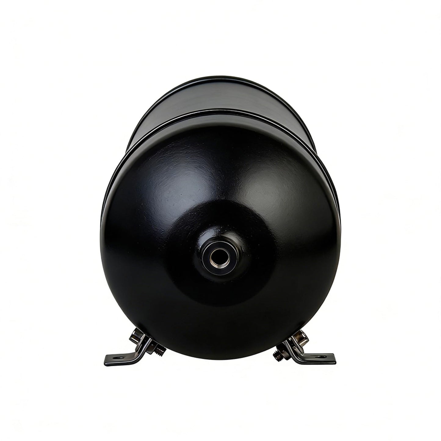 ZHSYMX Air 4.2 Gallon (18 Liter) 6 Ports Seamless Aluminum Air Tank for Air Ride Suspension Car Train Truck Horn Black