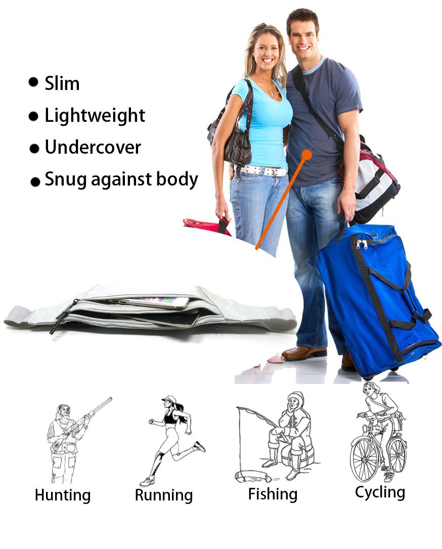 Naoki Outdoor Sports Running & Jogging & Travel Waterproof Utralthin Waist Pack/Bag Runner Belt
