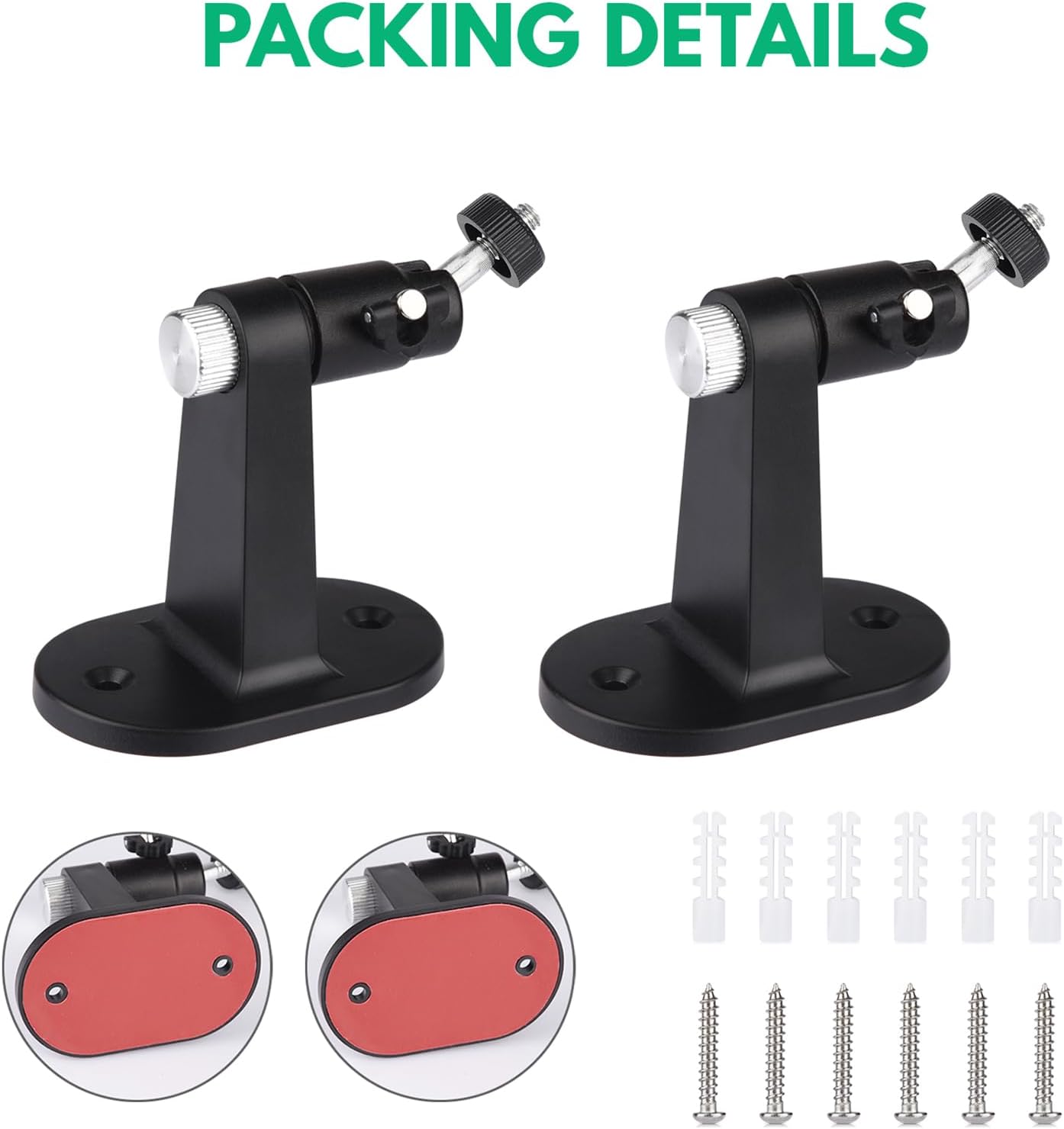 ALERTCAM 2Pack Adjustable Security Wall Mount Bracket for Ring Stick Up Cam & Ring Outdoor Cam Plus, Perfect View Angle