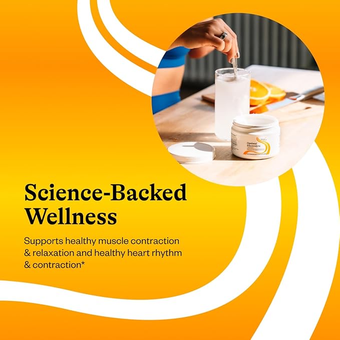 Seeking Health Optimal Electrolyte Powder, Orange Flavor, Healthy Energy and Endurance Support, Promotes Hydration and Healthy Muscles, Vegan and Vegetarian (30 Servings)*