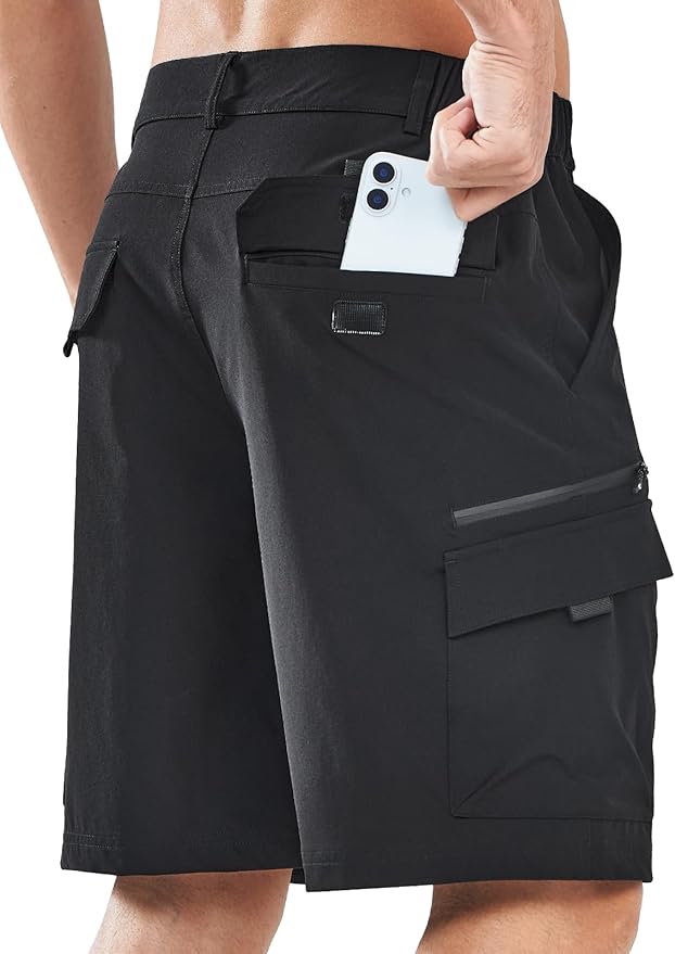 NORTHYARD Men's Cargo Hiking Shorts 9" Lightweight Outdoor Tactical Work Camping Sport Golf Casual Travel Fishing Multipocket