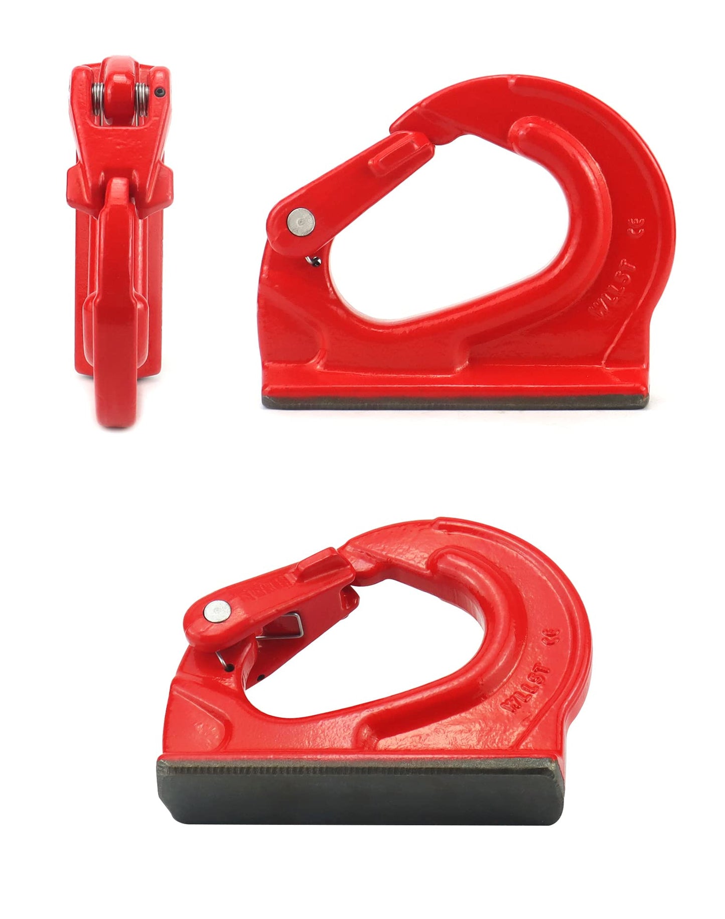 QWORK 5T Heavy Duty Alloy Steel Lifting Hook, Weld-on Anchor Hook, Welding Hooks with Coating Welded on Equipment Providing a Lifting for Wrecker Crane Tractor, 11000lbs