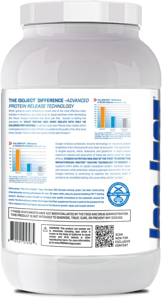 Evogen Isoject - Whey Protein Isolate | Ultra-Pure Whey Protein Powder with Ignitor Enzymes, BCAAs, and EAAs | Enhanced Absorption & Recovery | Dubai Chocolate Protein | 25 Servings