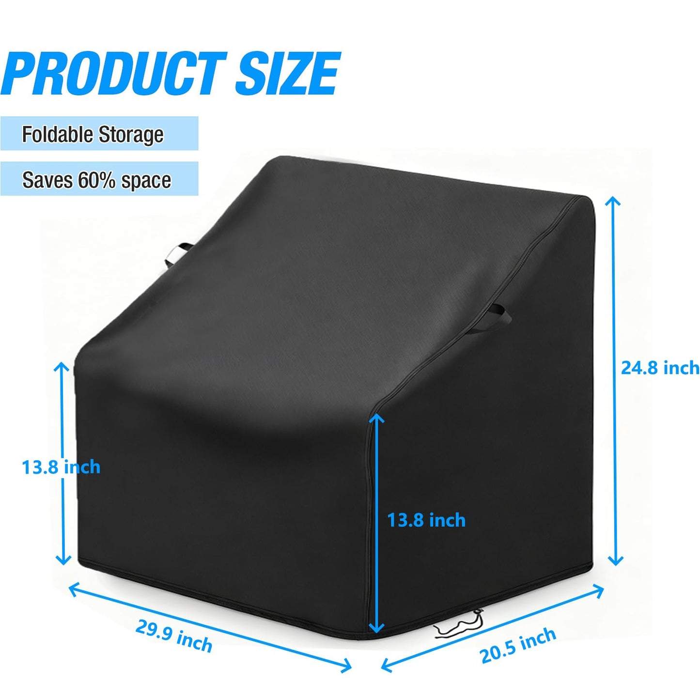 Letsteel Rowing Machine Cover for Foldable Water Rowing Machine - 29.9"L x 20.5"W x 24.8"H, 420D Waterproof Rowing Machines Covers Waterproof Outdoor - Indoor & Outdoor Use (Cover Only)