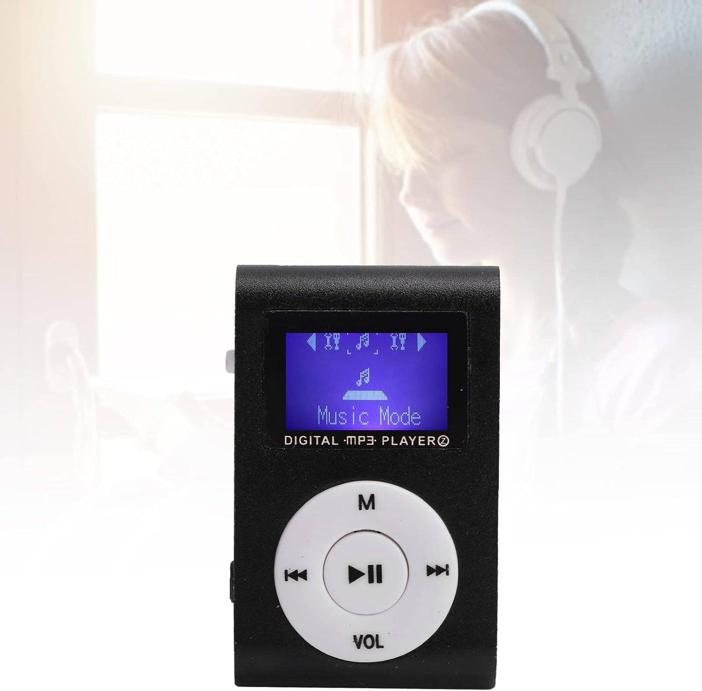 Archuu MP3 MP3 Mini Portable Player with BackClip LCD Screen Mini Music Player Portable Digital Music Media Player