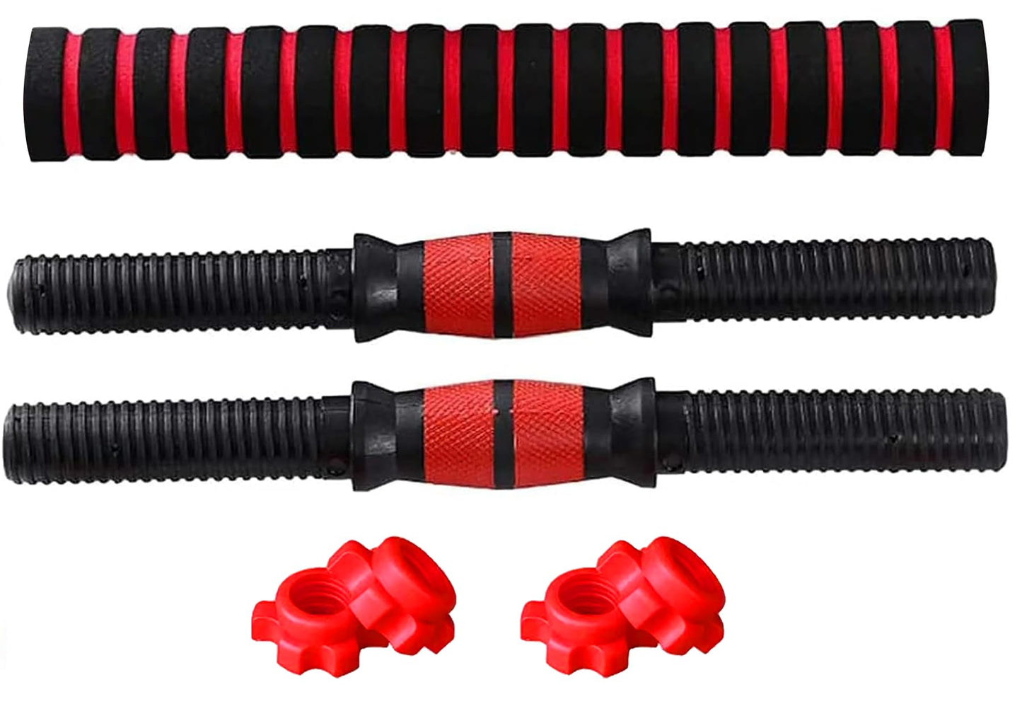 Detetap Dumbbell Bars Adjustable Dumbbell Weight Set Barbell Lifting - 2 x 15.74in Bars and 1 x 15.74in Connecting Rods for Gym Home 1