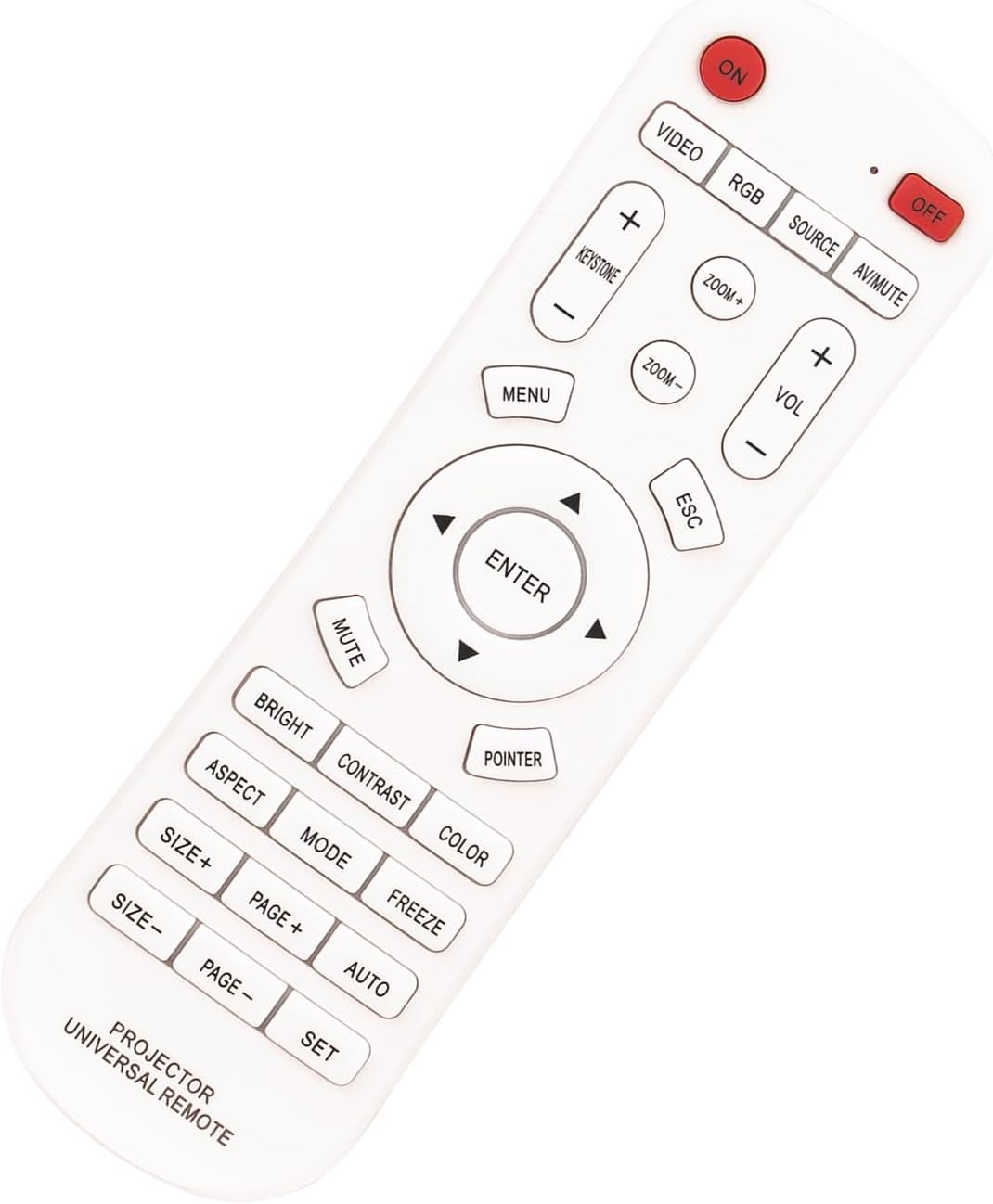 ALLIMITY Universal Projector Replacement Remote Control -- fit for Most of Projector Home Theater Remote Control