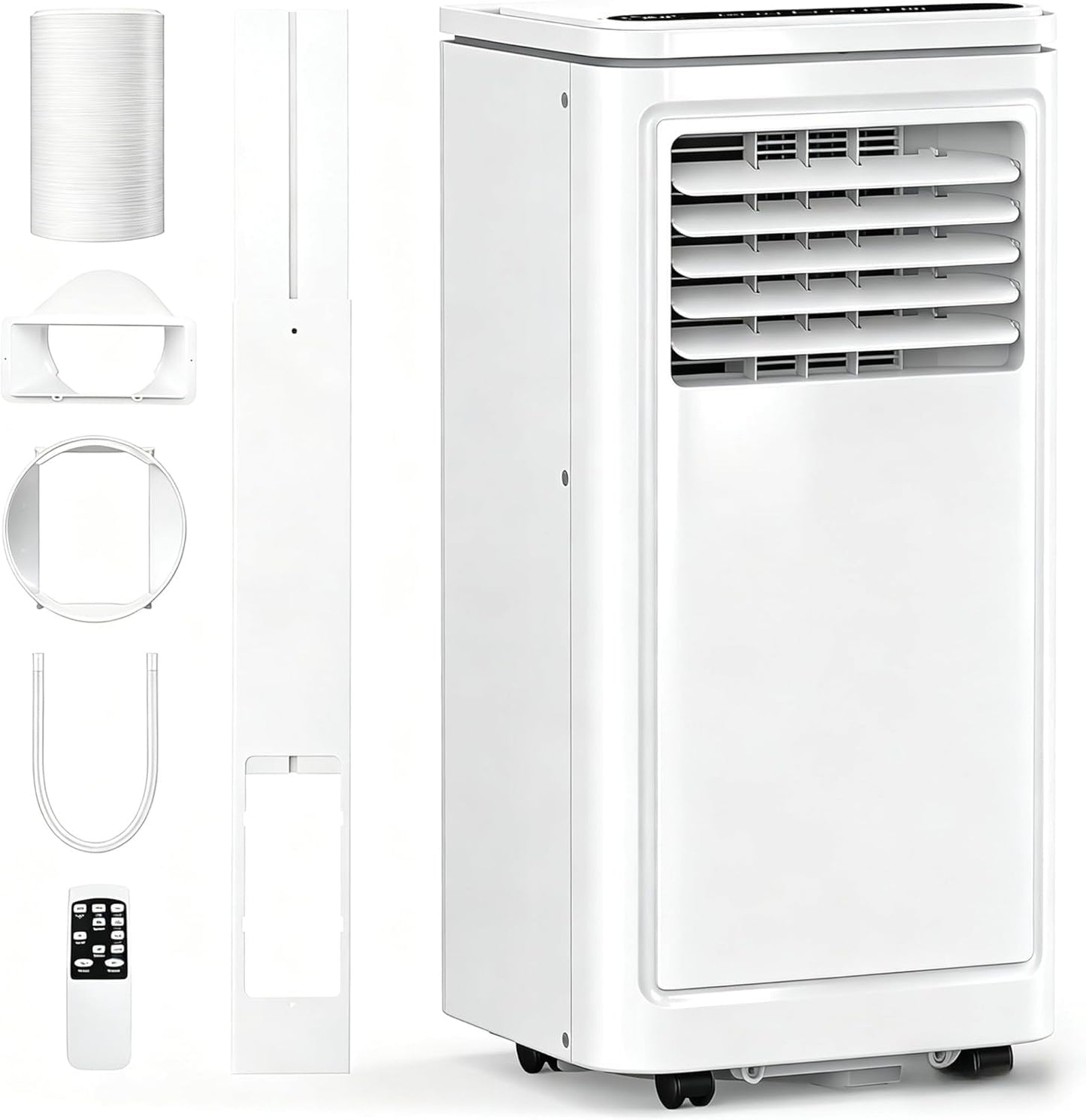 Electactic 8050 BTUs Portable Air Conditioners for Room up to 400 Sq. Ft, Air Conditioners Portable with Cool/Fan/Dry/Sleep Mode, 24H Timer, Remote Control, Window Kit