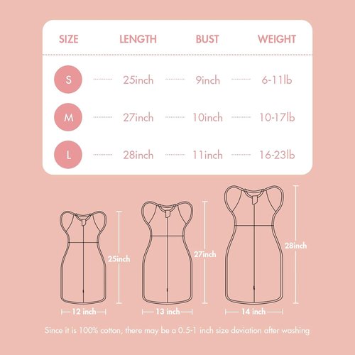 ANYEDDE Newborn Swaddle Sleep Bag - 2-Pack Arms Up Design, Removable Cuffs, Pink Bunny, 0-3 Months