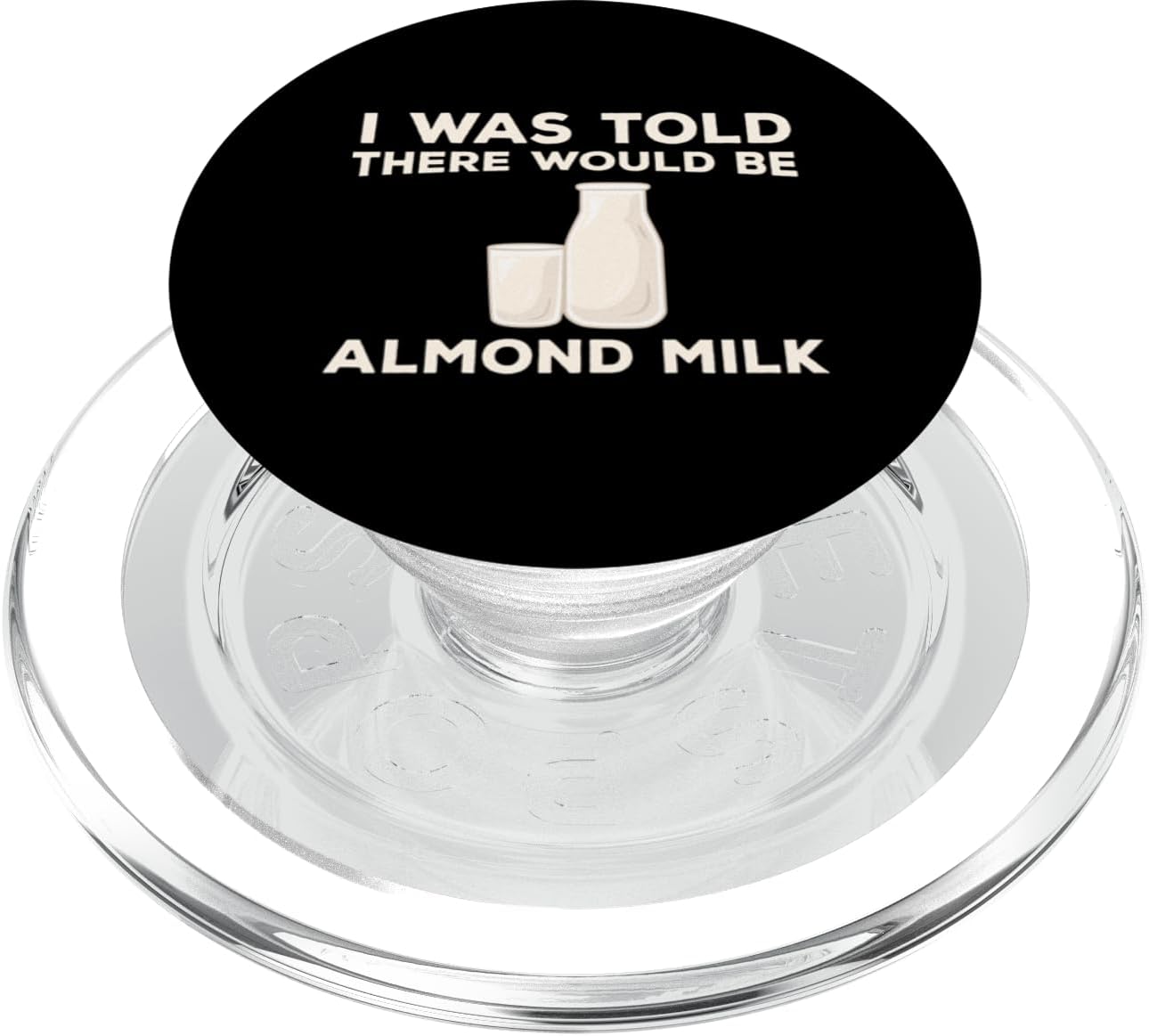 Almond Milk Designs Love Plant-Based Nut Milk Funny Almond Milk Lover Humor Dairy Free Milk Quote PopSockets MagSafe