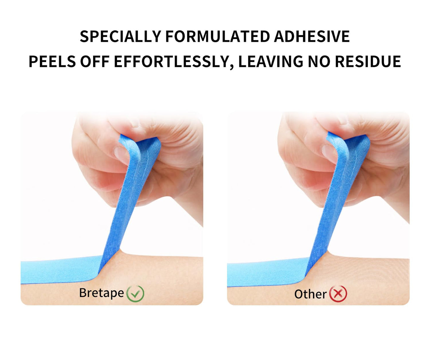 Kinesiology Tape – Waterproof and Hypoallergenic Athletic Tape for Muscle Support, Knee, Shoulder, and Ankle, 20 Strips (X-Form)