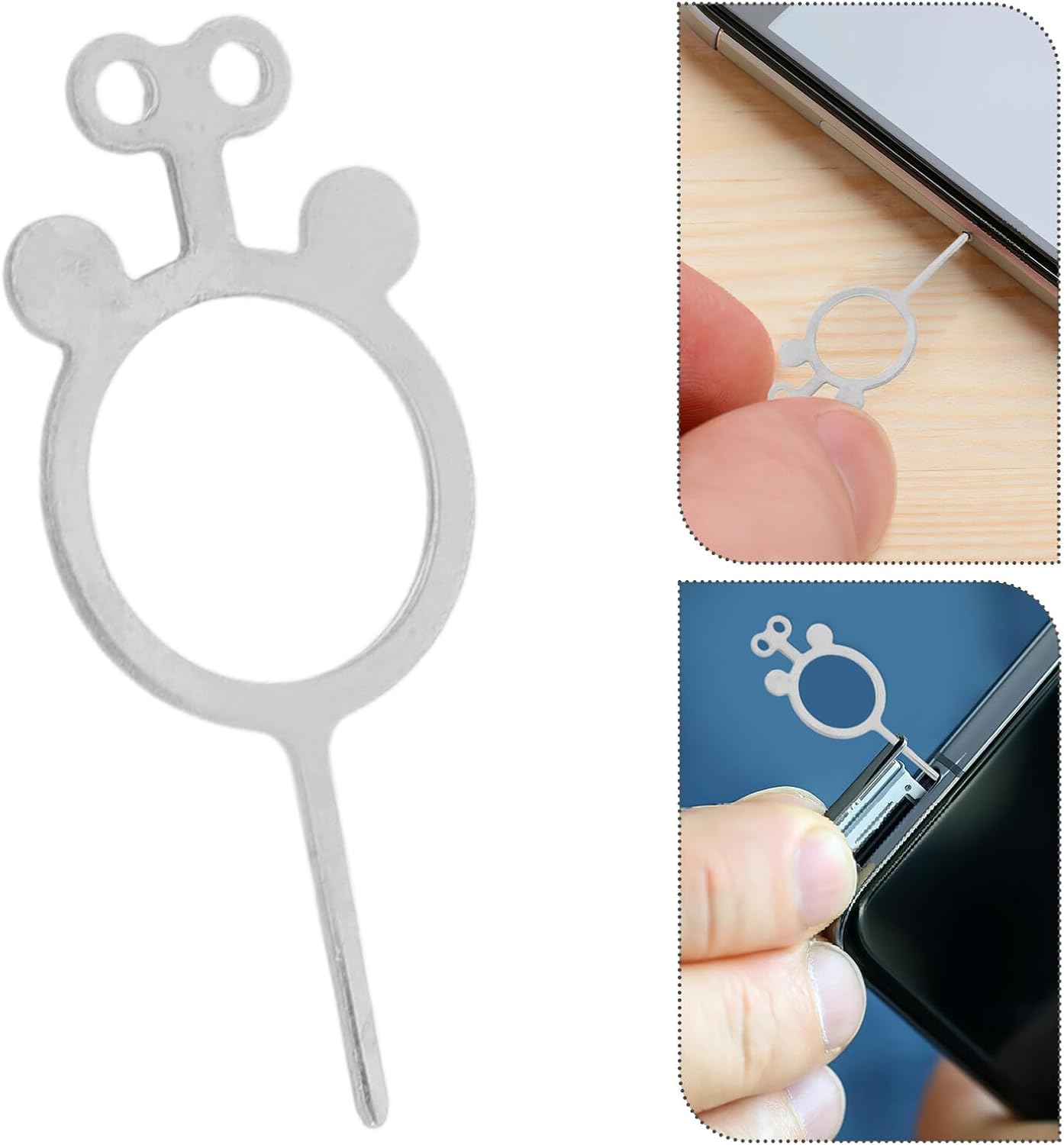 400pcs jojofuny Sim Card Eject Pins Stainless Steel Sim Card Tray Removal Tools for Smartphones and Tablets Travel