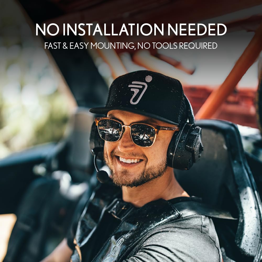 Cardo Packtalk Edgephone for ORV - Crafted for the Rough terrains and Cellular-Free connectivity for Non-Helmet Applications - Single Pack