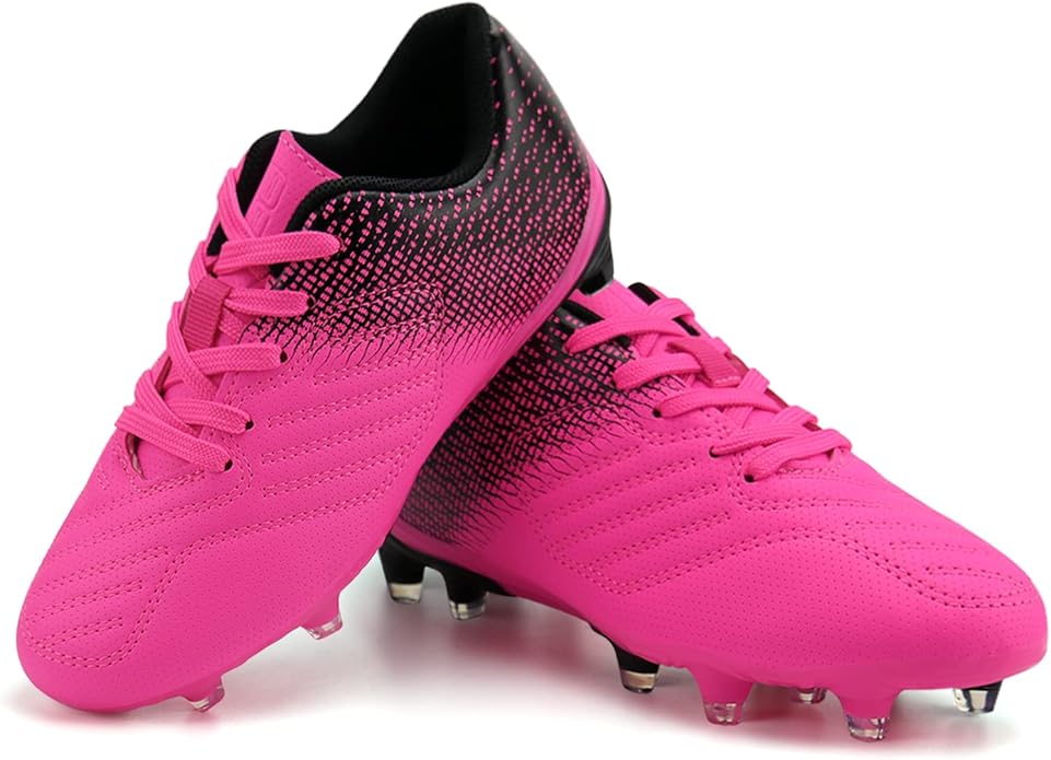 brooman Kids Soccer Cleats Boys Girls Athletic Outdoor Football Shoes