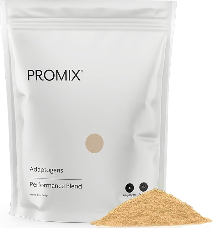 Promix Adaptogens Mushroom Coffee Supplement Powder - with Organic Ashwagandha, Lion?™s Mane, Turkey Tail & Reishi - 60 Servings