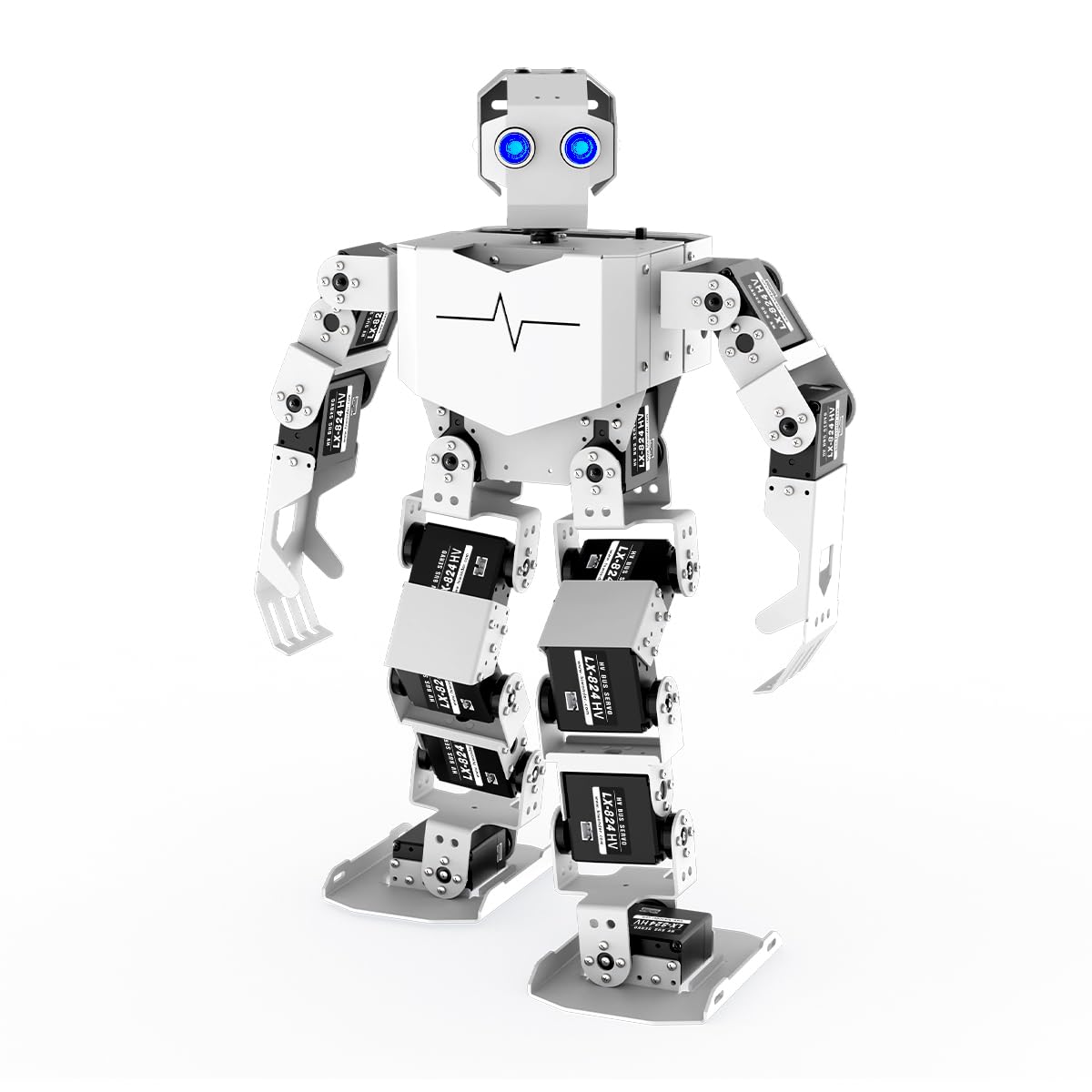 AI Vision & Voice Interaction Robot for Arduino Scratch Python Programming 17DOF Humanoid Robot Large AI Model STEM Project Education Voice Command Walking Dancing Self-Stand Up, Tonybot Standard kit