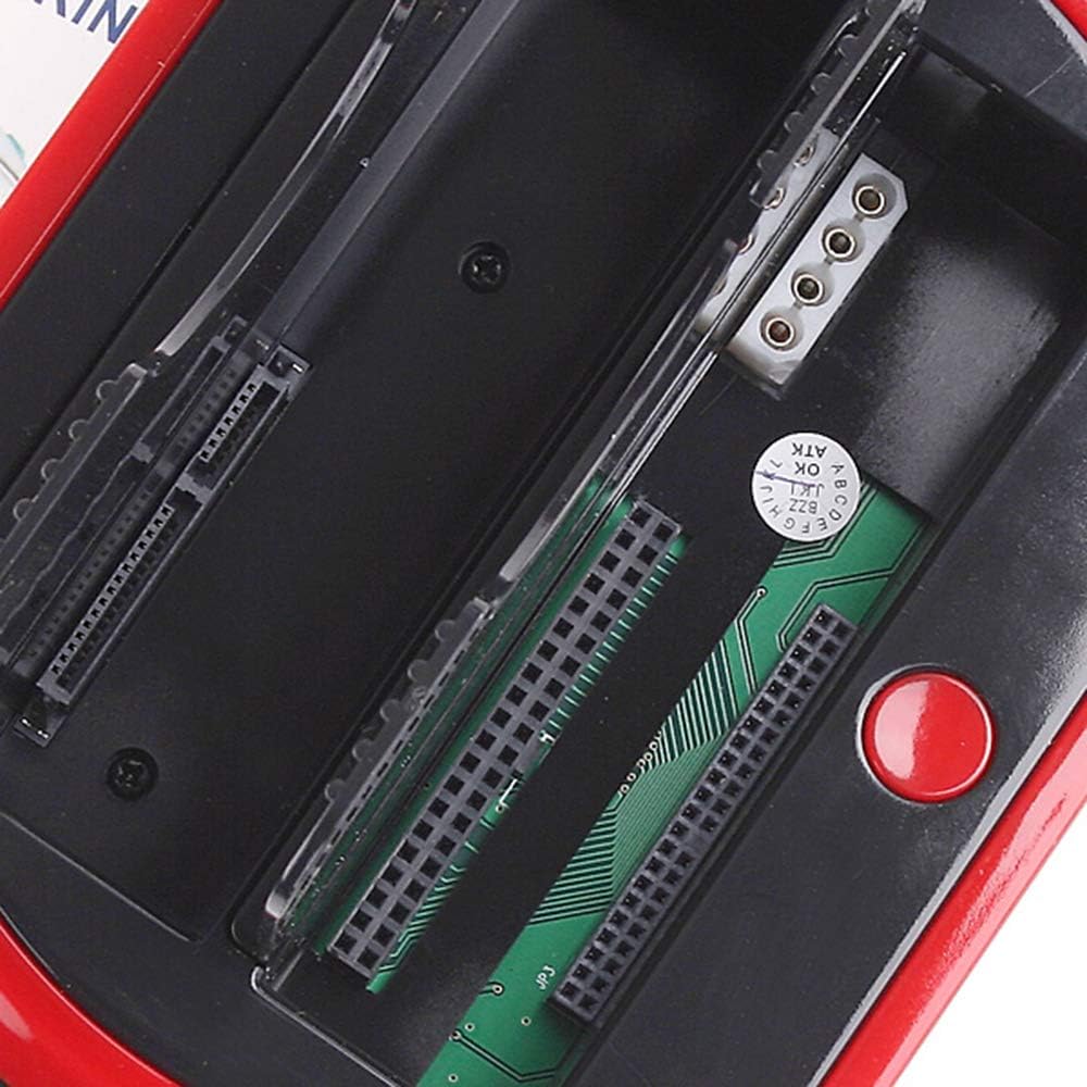 Karlak 2.5/3.5 inch Multifunctional Hard Disk Base IDE/SATA Mobile Hard Disk Base Dual-bay HDD Docking Station US Plug
