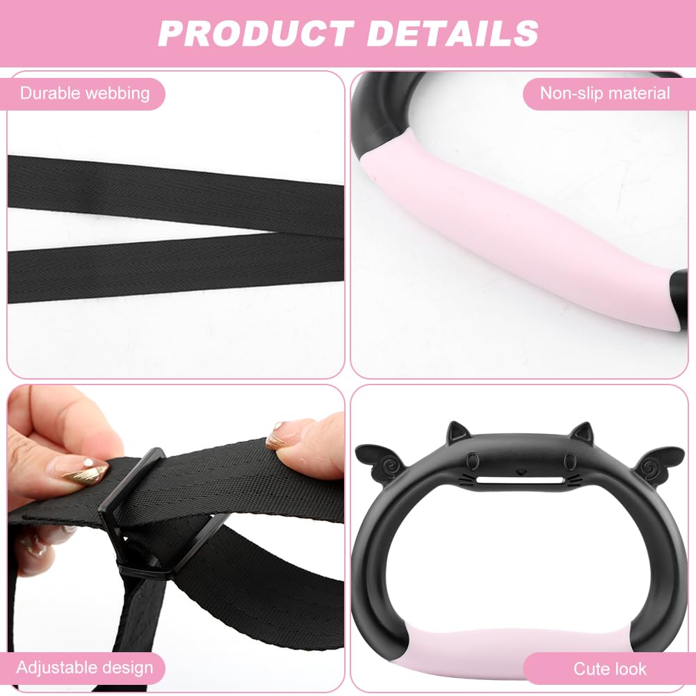 Kakalote Gymnastics Rings, Pull up Rings with Adjustable Strap Load Bearing 550lb, Gymnastics Ring Indoor Outdoor Pull-up Bar Strength Training Rings for Home Exercise