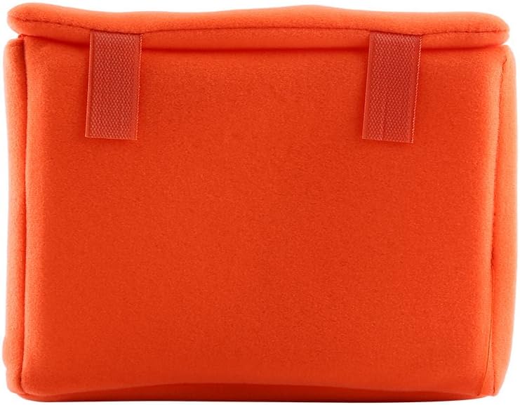 DSLR Camera Insert Bag - Padded Inner Case for Secure Storage (Orange)