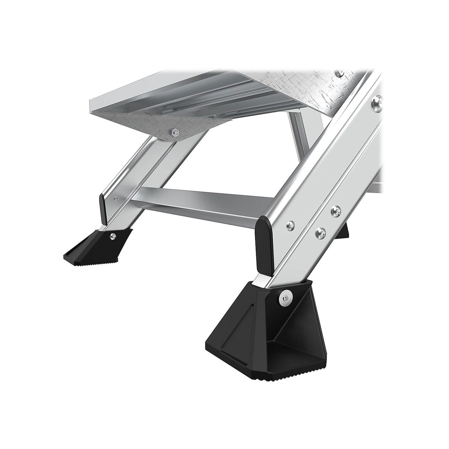 Little Giant Ladders Jumbo Step Stool with Handrail, 3-Step, Lightweight, Aluminum, 375 lb Load Capacity, Type 1AA, 8.7-Ft Reach Height, with Tool Tray, Platform Steps (11903)