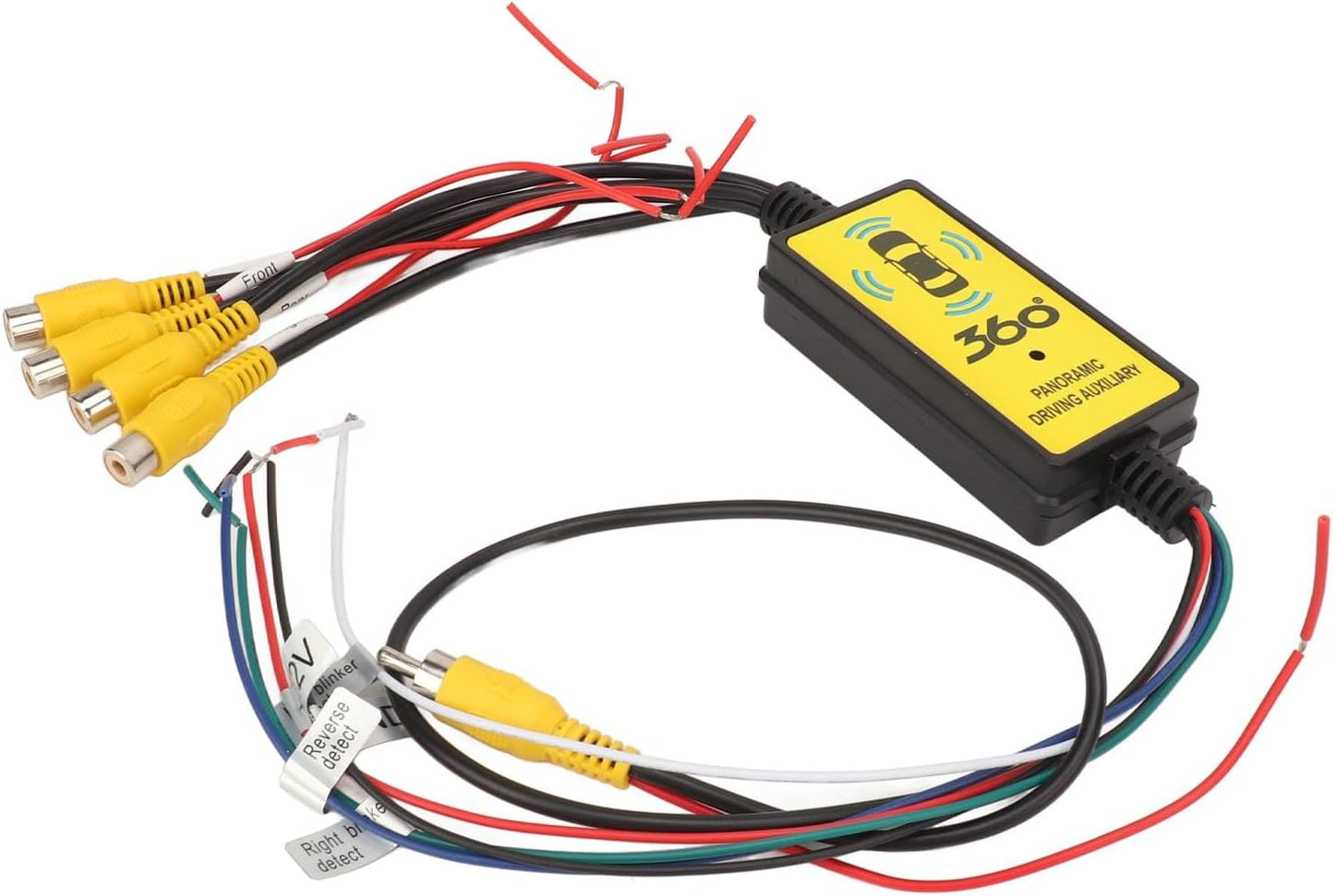 Aramox 4 1 Car Backup Camera Splitter Switch Input, Output Intelligent Car Video Switcher Converter Comes with Remote
