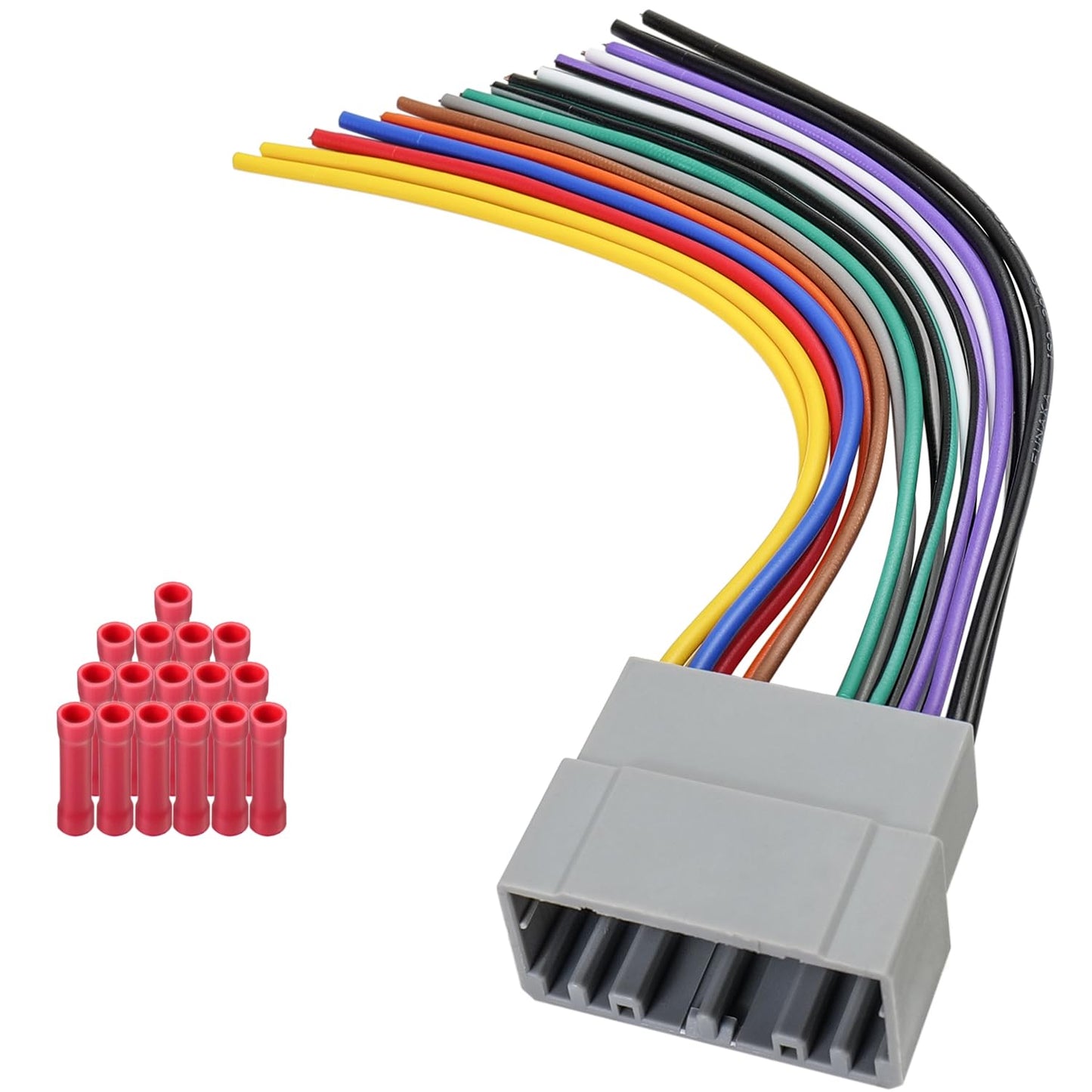 22PIN 1500 2500 3500 Stereo Wire Harness Radio Wiring Harness Adapter Compatible with Dodge RAM Charger Caravan Jeep