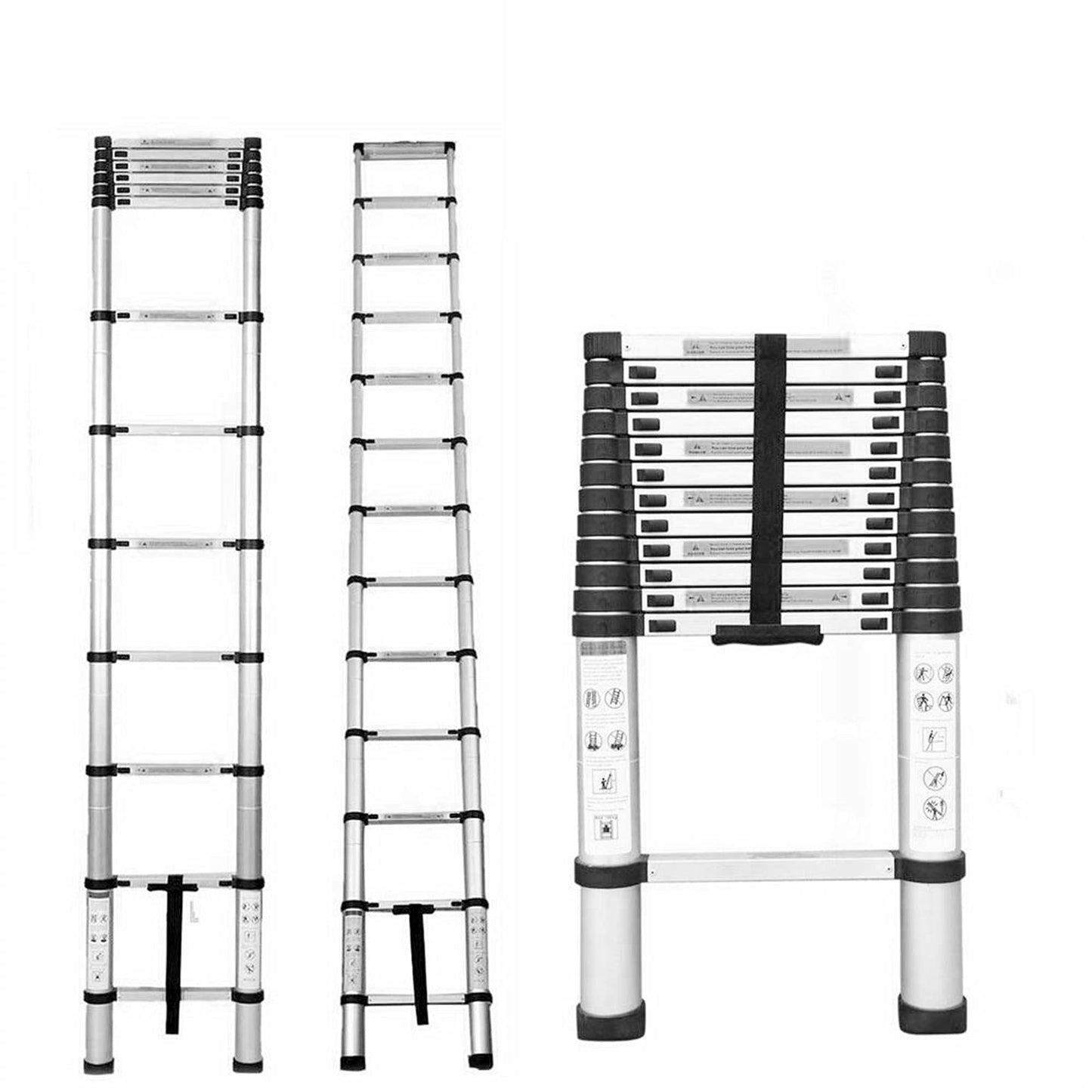 mitoharet 10.5FT Aluminum Telescoping Ladder, Lightweight & Stable, 330LB Capacity