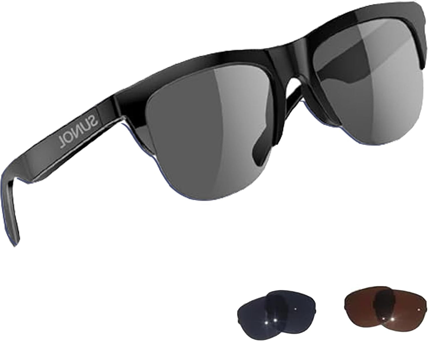 Generic 5.3 Smart Glasses Open Ear Bluetooth Sunglasses for Men Women Bluetooth Smart Sunslasses Touch Control Music