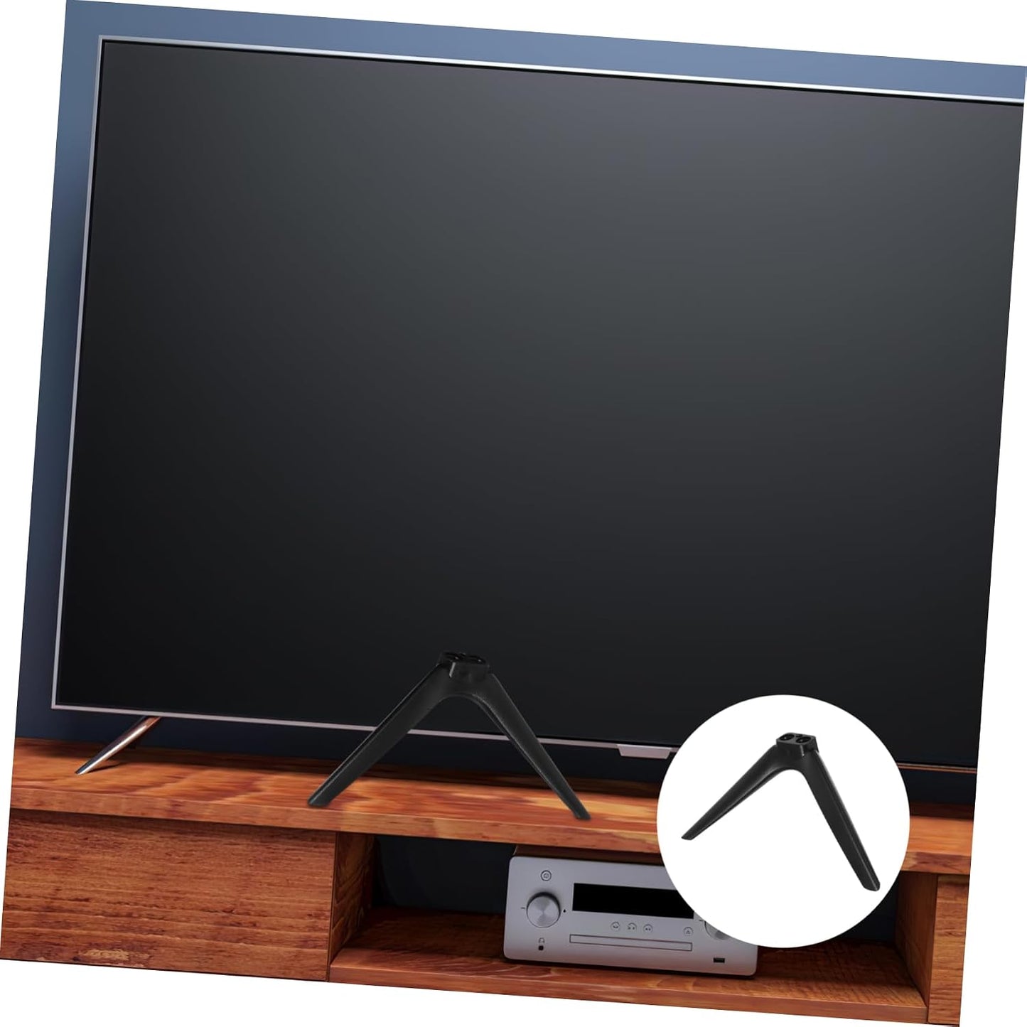 Cabilock 1 Set No Drill Television Stand Bracket Heavy Duty Support for Tvs Monitors Projectors Elegant Design Easy