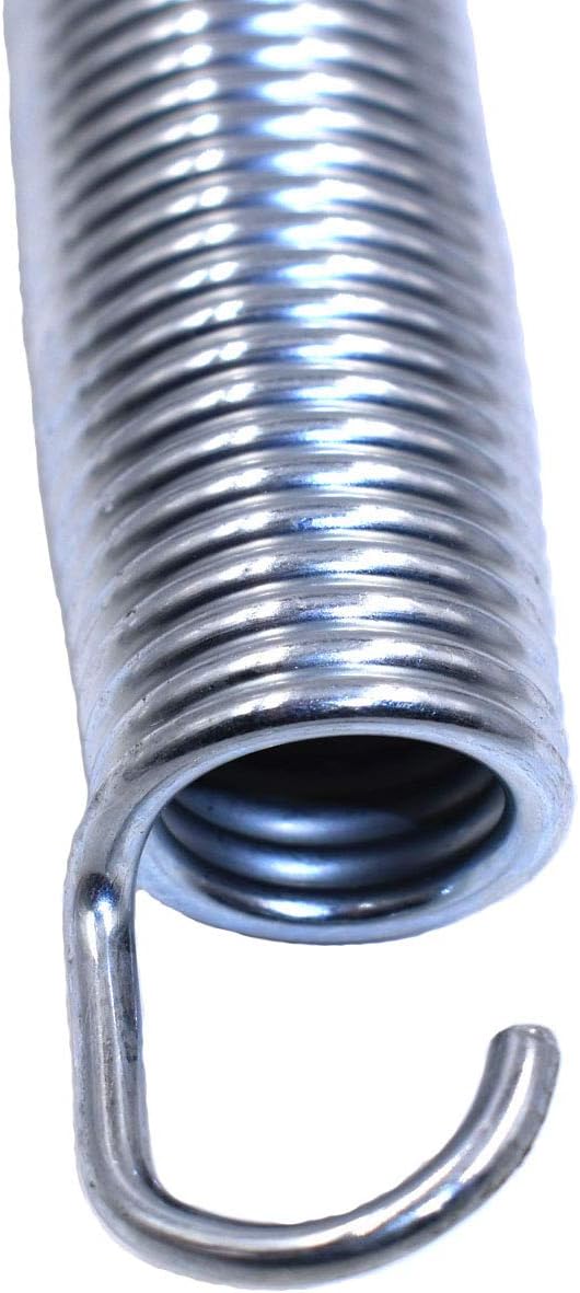 Bold and Thickened Steel Ring 5.5" Trampoline Springs Heavy Duty Galvanized Steel Replacement Spring Set ，Come with Free Triangle Hook-Hook(10 Pieces)