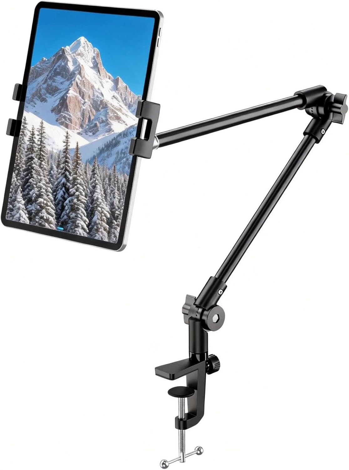 KDD 27in 4.7"-12.9" 12.9 Tablet Stand Holder, Adjustment iPad Phone Mount, Long Arm Webcam Stand Projector Camera Mount