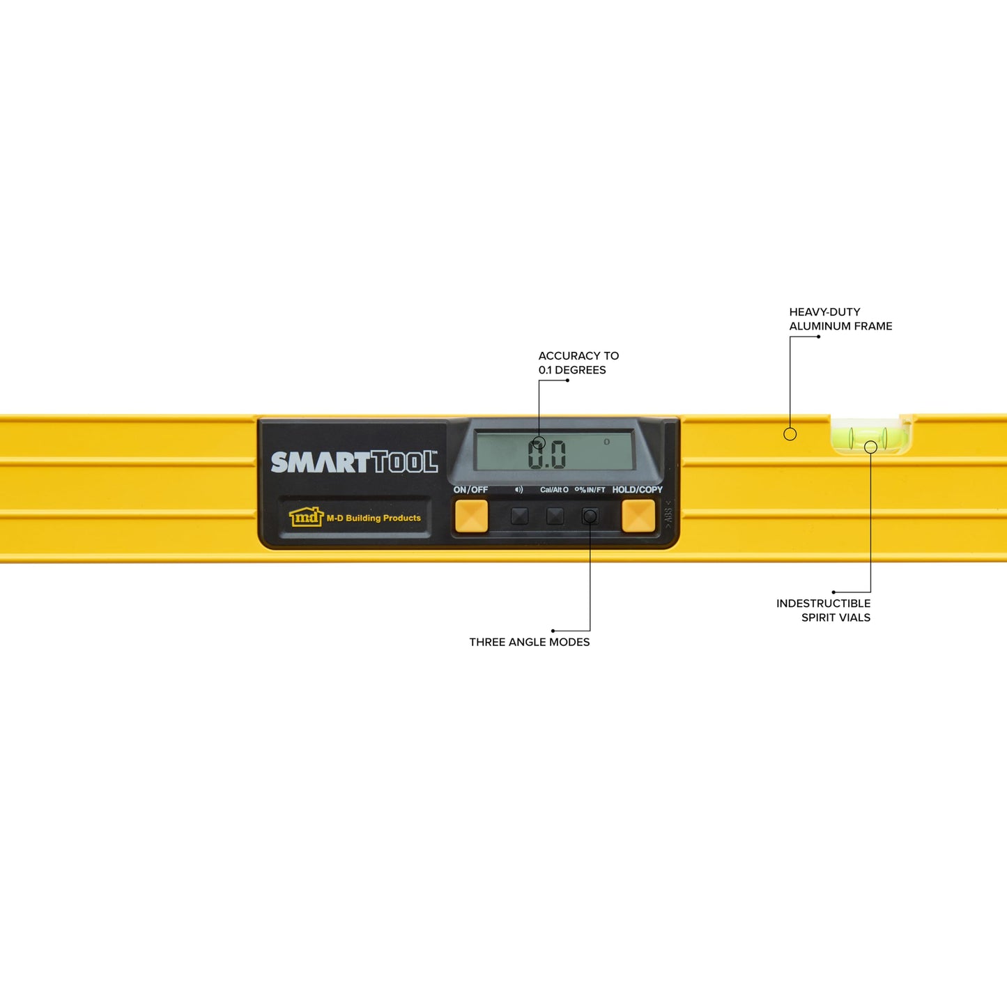 M-D Building Products 24 in. Gen2 SMARTTOOL® Digital Level Bundle with 25' Komelon Tape Measure